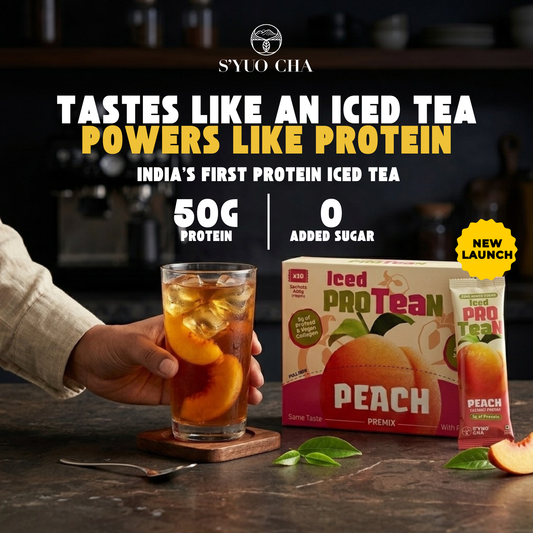 Iced ProTEAn (Iced Tea with Protein) - Combo of Peach and Passion Fruit