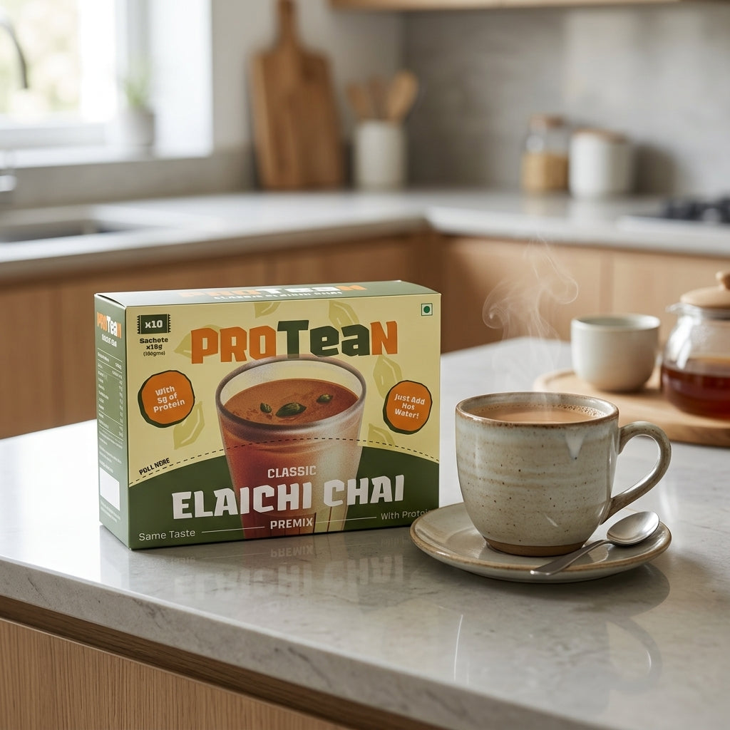 ProTEAn Chai (Elaichi Chai with Protein)