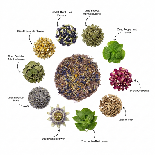 Blue Tea with Chamomile for Better Sleep