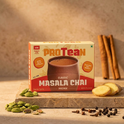 ProTEAn Chai (Masala Chai with Protein)
