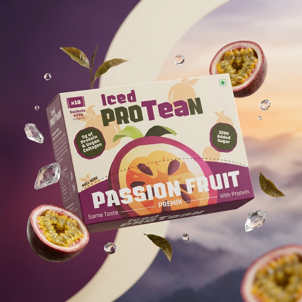 Passion Fruit Iced ProTEAn (Iced Tea with Protein)