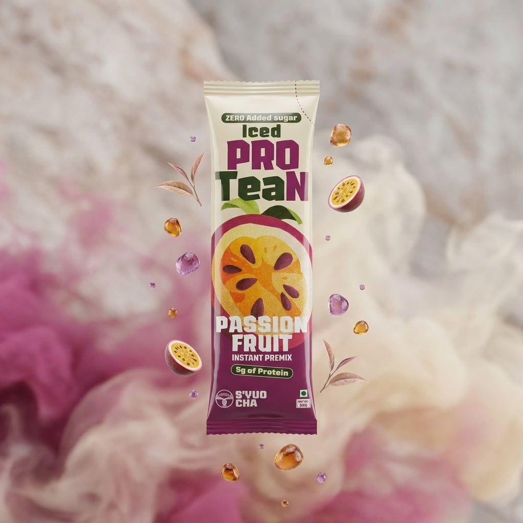Iced ProTEAn (Iced Tea with Protein) - Combo of Peach and Passion Fruit