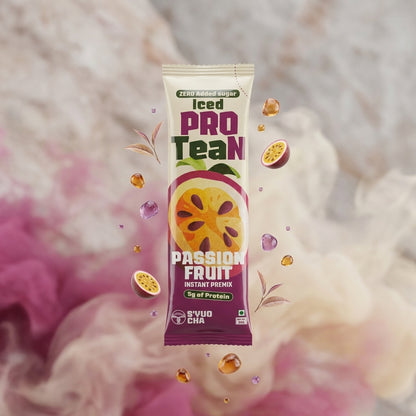 Iced ProTEAn (Iced Tea with Protein) - Combo of Peach and Passion Fruit